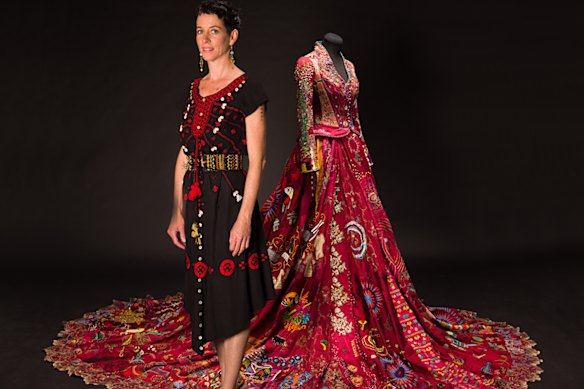 British artist Kirstie Macleod was in Brisbane for the Red Dress exhibition at the Brisbane Museum.