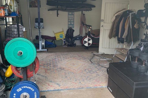 NSW back-rower Jed Holloway's pain cave. 