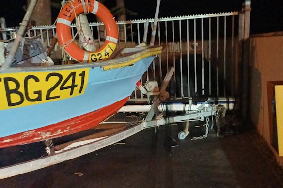 John Higham locked his boat to the DPIRD facility in Geraldton on Tuesday morning.