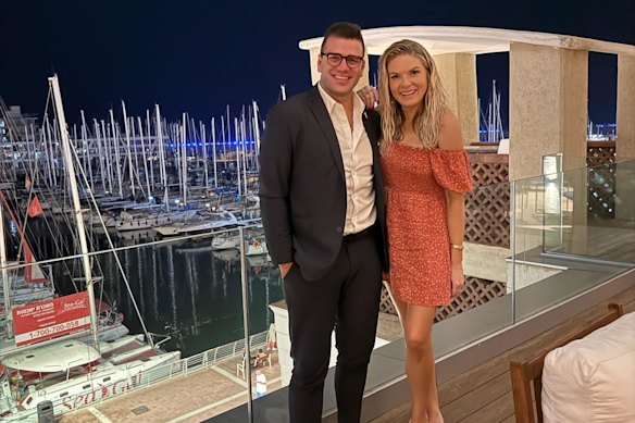 James Radford, Hancock Prospecting external affairs manager, and media personality Erin Molan in Israel this month.