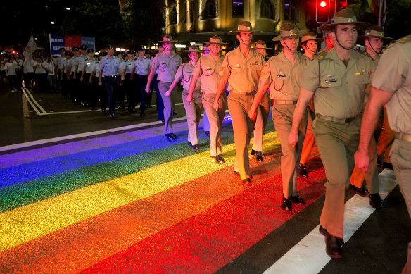 There are many LGBTQIA+ members serving in the Australian Defence Force.