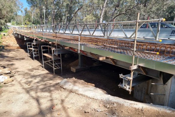 o<em></em>nly one lane of traffic has been allowed through on the busy thoroughfare since work started on repairing the bridge in March 2023.