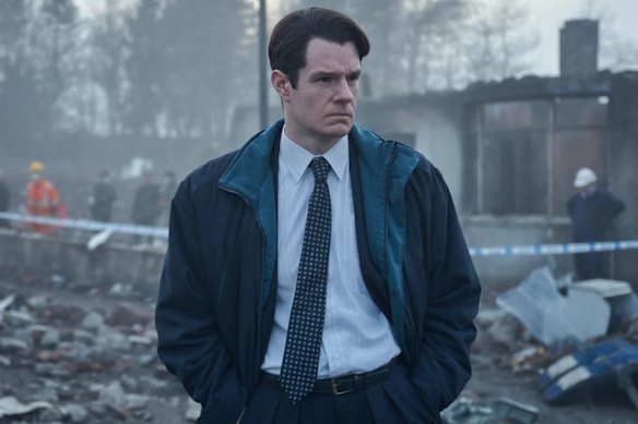 Connor Swindells as Detective Sergeant Ed McCusker in The Bombing of Pan Am 103. 