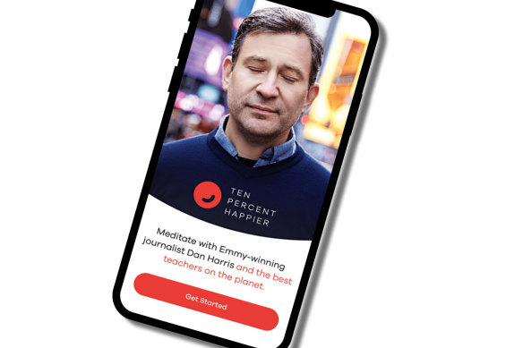 US television anchor Dan Harris’ meditation app Ten Percent.