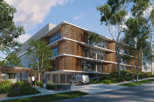 An artist’s impression of the now withdrawn $1.2 billion Goodman data centre development.