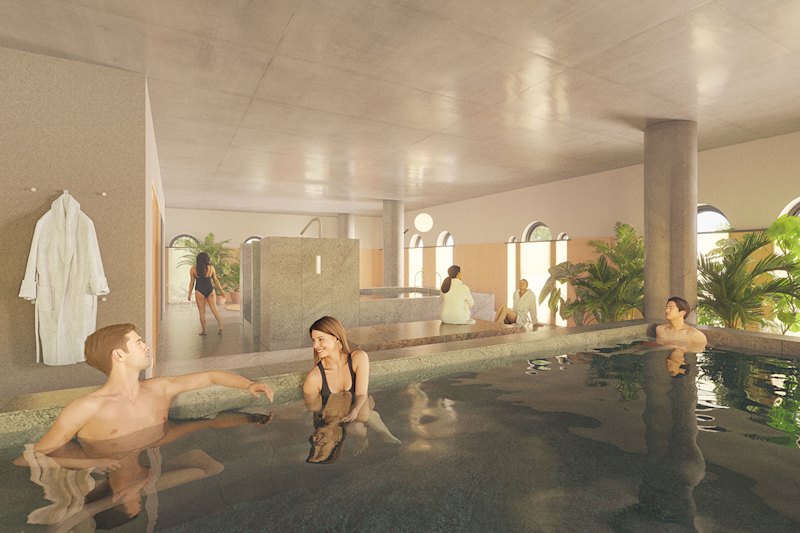 A render of the upcoming The Commons Health Club in South Yarra, set to open in November.