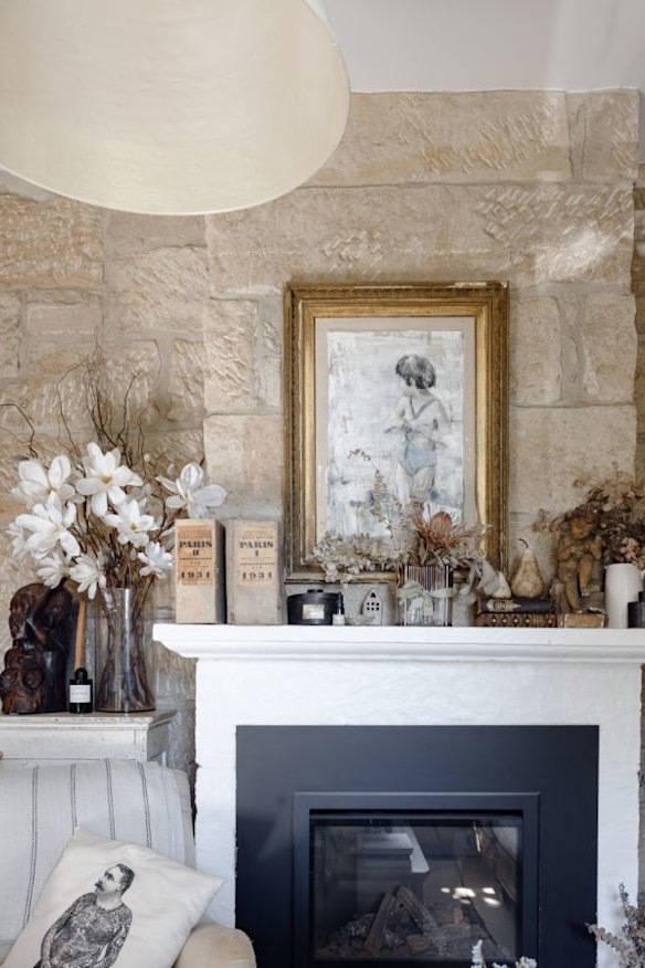 The fireplace brought comfort on many winter nights: the home has been a sanctuary. 