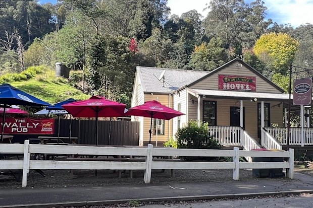 The Wally Pub is the only pub in town.