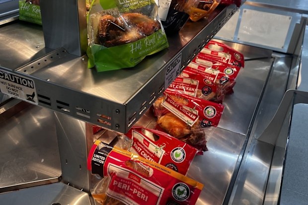 Coles roast chickens 