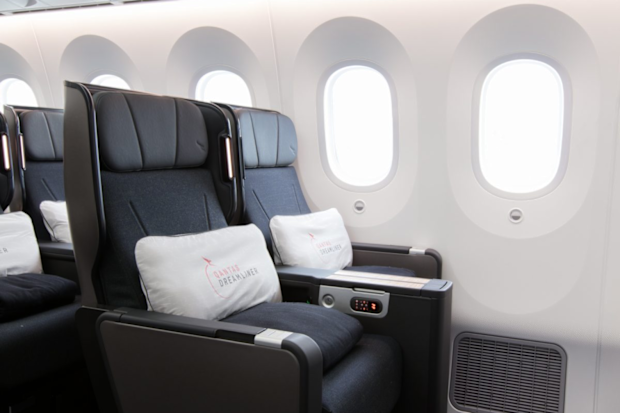 Premium Economy on the Qantas Dreamliner.