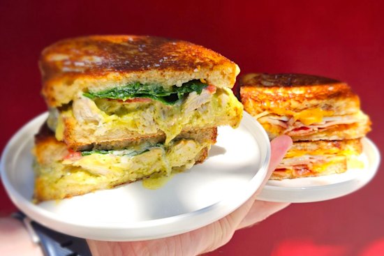 Elevate serves toasties and bagels.