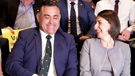 John Barilaro and Gladys Berejiklian