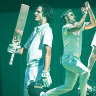 Part of the new world order? From left: Sam Konstas, Mitchell Marsh and Aaron Hardie.