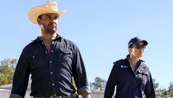 Nominated for best actor and best actress in a television drama: Aaron Pedersen and Jada Alberts in Mystery Road.