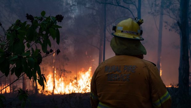Firefighters have urged residents to leave the area (file image).