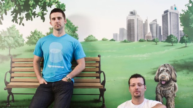 BigCommerce founders Mitchell Harper (left) and Eddie Machaalani started the platform in 2009. 