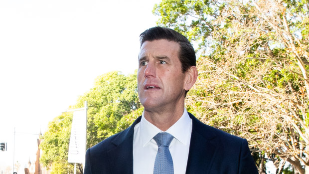 Ben Roberts-Smith arrives at the Federal Court for his defamation proceedings against The Age and Sydney Morning Herald.