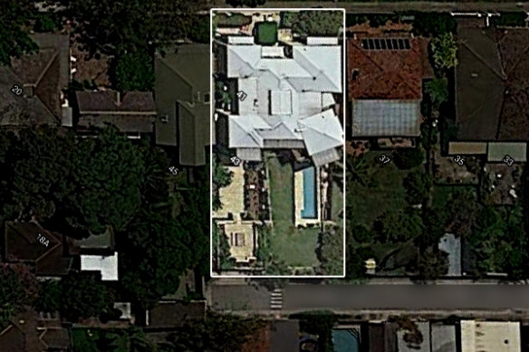 An aerial photograph of David Leyonhjelm's property.