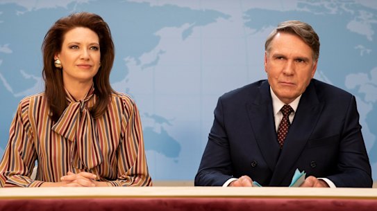 Anna Torv plays an outwardly tough and ambitious reporter who’s made her way to the desk in spite of the discomfort of her co-host, veteran Geoff Walters (Robert Taylor).