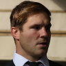 Woman laughed with Jack de Belin and Callan Sinclair after alleged rape, court told