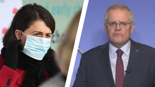 NSW Premier Gladys Berejiklian and Prime Minister Scott Morrison.