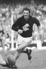 Sergio Silvagni in action in the 1970 grand final.