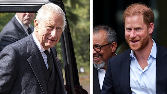 Prince Harry and King Charles.