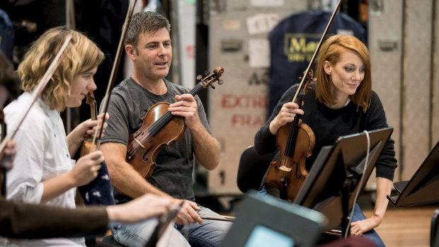 Australian Chamber Orchestra members rehearse for HomeCast.