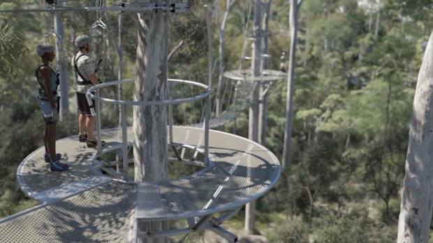 The Mt Coot-tha zipline will also include a "skywalk".