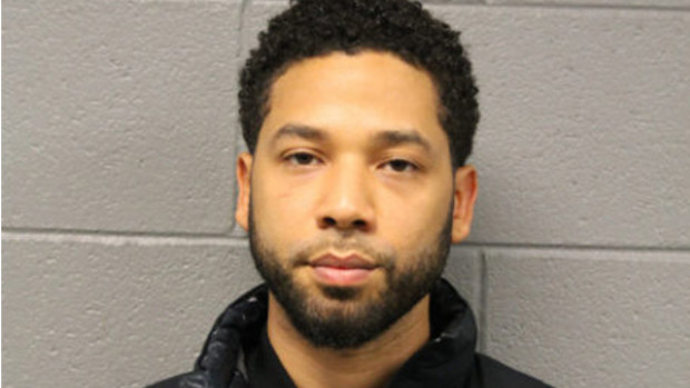 Smollett in his booking photo.