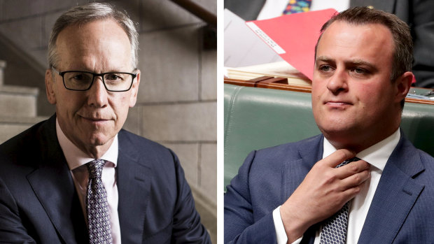 Geoff Wilson, left, and Liberal MP Tim Wilson, right, are related.