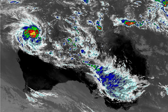 Cyclone Mitchell is expected to make landfall in WA on Saturday evening.