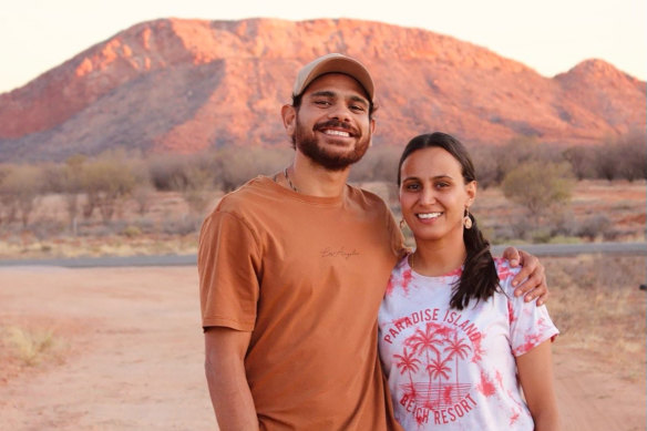 Cyril Rioli and his wife, Shannyn Ah Sam-Rioli.