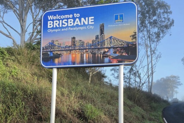 A sign that welcomed people to Brisbane on the Ipswich border has gone missing.