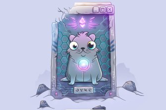 A non-fungible token called “Celestial Cyber Dimension,” created by CryptoKitties, was purchased by Nate Hart for $600,000.