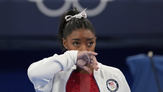Simone Biles in Tokyo.