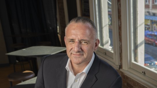 Endeavour Group CEO Steve Donohue at the Balaclava Hotel, St Kilda East, Melbourne.