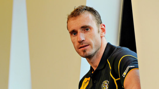 Former Richmond player Shane Tuck was found to have a severe case of CTE after his death last year.