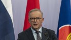 Anthony Albanese at an ASEAN summit in Melbourne this year. 