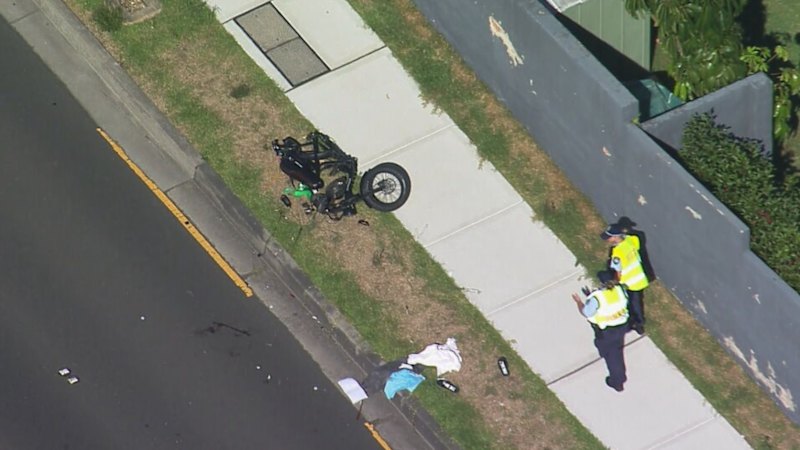 Man critical after being knocked off e-bike