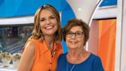 Savannah Guthrie (left) and her mother, Nancy Guthrie, on the NBC’s Today show set in 2023.