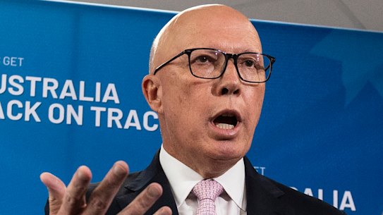 Opposition Leader Peter Dutton.