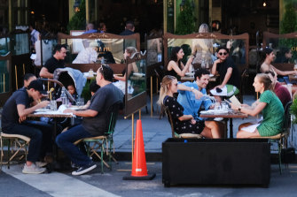 The plan for Melbourne is based on New York's Open Restaurants scheme.