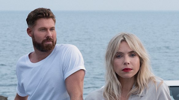 Aje designers Adrian Norris and Edwina Forest.