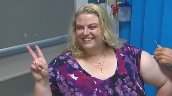 Frontline health worker Dr Caroline Phegan became the first Australian to receive the COVID-19 AstraZeneca vaccine on Friday morning at Murray Bridge in South Australia. 