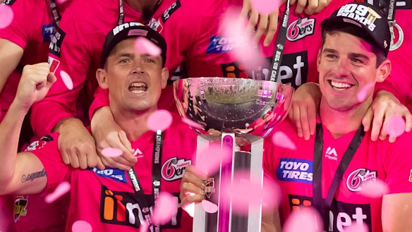 Good mates ... Original Sixers Steve O’Keefe and Moises Henriques