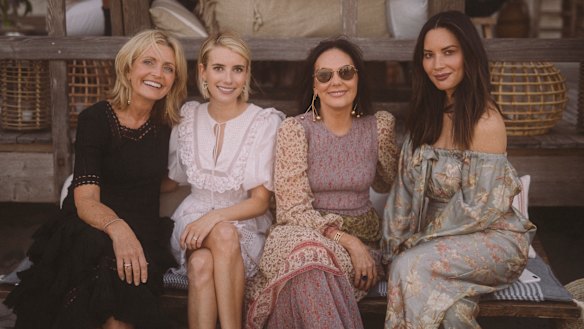 Simone Zimmermann, Emma Roberts, Nicky Zimmermann and Olivia Munn.