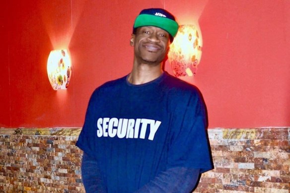 George Floyd at Conga Latin Bistro in Minneapolis, where he worked in security. Floyd died in police custody, on Monday,