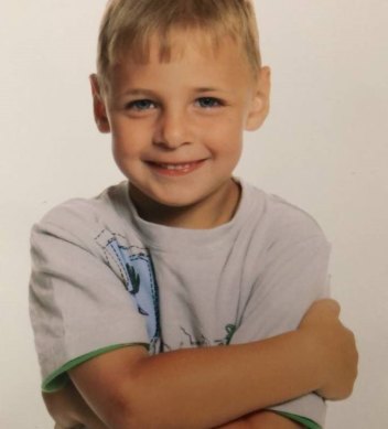 A childhood photo of Jason Langhans.