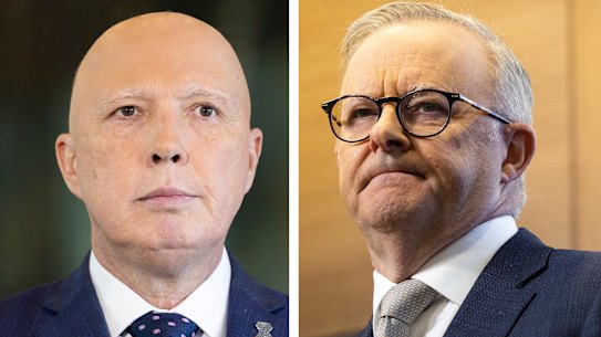 Peter Dutton and Anthony Albanese.